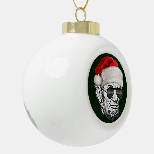 lincoln secret santa christmas tree ornament zazzle lincoln secret santa christmas tree ornament zazzle