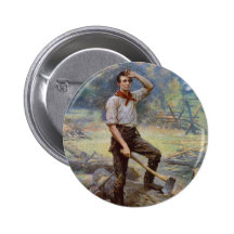 Lincoln the Rail Splitter by Jean L. Gerome Ferris Pins