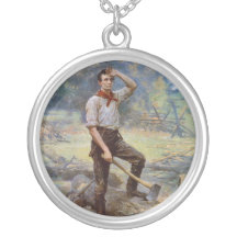 Lincoln the Rail Splitter by Jean L. Gerome Ferris Pendants
