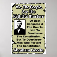 Lincoln: We The People! Posters