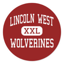 Lincoln West - Wolverines - High - Cleveland Ohio stickers by customteamsportswear Lincoln West - Wolverines - High - Cleveland Ohio stickers