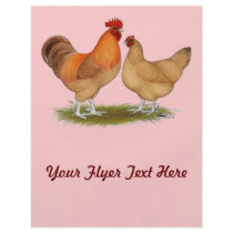Lincolnshire Buff Chickens Personalized Flyer