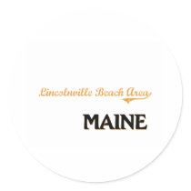 Lincolnville Beach Area Maine Classic Stickers