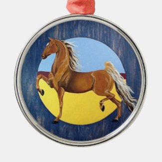 Linda Dalziel American Saddlebred Horse Holiday Ornaments