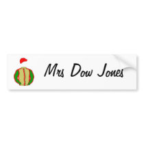 lindalarge, Mrs Dow Jones bumper stickers by cupppatea lindalarge, Mrs Dow Jones bumper stickers