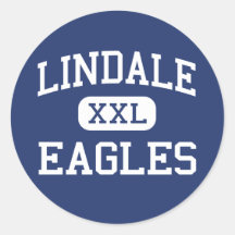 Lindale Eagles Middle School Lindale Texas Round Stickers