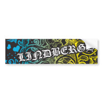 LINDBERGH TATTOO bumper stickers by WEARYOUGOLINDBERGH LINDBERGH TATTOO bumper stickers