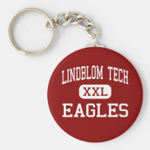 Lindblom Tech - Eagles - High - Chicago Illinois Key Chain