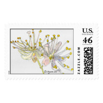 Linden Blossom Botanical Art Wedding Postage