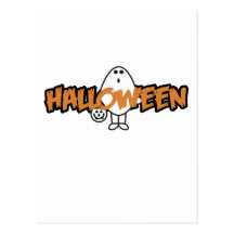 Lindo, "fantasma de Halloween " Tarjetas Postales