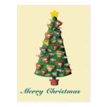 Lindo refiere el árbol de navidad tarjeta postal