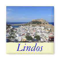 Lindos Fridge Magnet