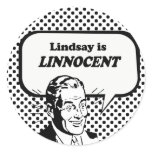Lindsay is Linnocent stickers