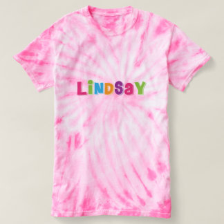 pink tye dye t shirt