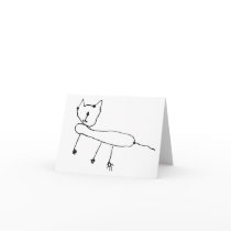 Line Cat • Peter Haynes, Age 6  - card