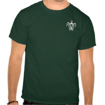 Line Circle Turtle 2-Sided Dark Shirts