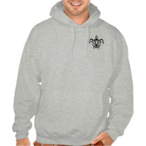 Line Circle Turtle 2-Sided Hoodies