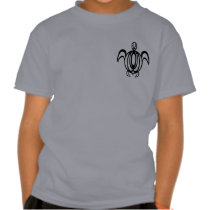 Line Circle Turtle 2-Sided Kids' Shirts