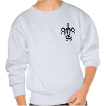 Line Circle Turtle 2-Sided Kids' Sweatshirts