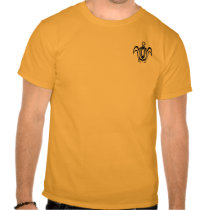 Line Circle Turtle 2-Sided Shirts