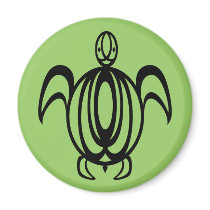Line Circle Turtle Magnets