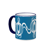 Line Circle Turtle Mugs