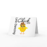 Line Dancing Chick Greeting Cards