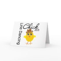 Line Dancing Chick cards by chicktshirts Line Dancing Chick cards