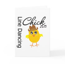 Line Dancing Chick cards by chicktshirts Line Dancing Chick cards