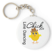 Line Dancing Chick Key Chains