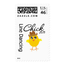 Line Dancing Chick Stamp