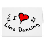 Line Dancing I Heart-Love Gift Cards