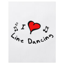 Line Dancing I Heart-Love Gift flyers by danceteeshirts Line Dancing I Heart-Love Gift flyers