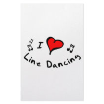 Line Dancing I Heart-Love Gift stationery by danceteeshirts Line Dancing I Heart-Love Gift stationery