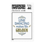 Line Dancing is Golden Postage Stamps