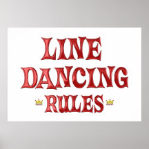 Line Dancing Rules Print