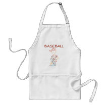 Line Drawing Baseball aprons by sport_shop Line Drawing Baseball aprons
