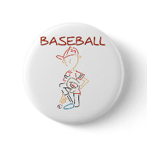 Line Drawing Baseball buttons by sport_shop Line Drawing Baseball buttons