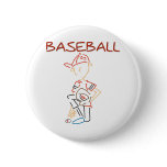 Line Drawing Baseball Pins