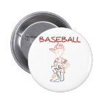 Line Drawing Baseball Pins
