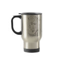 Line Drawing Coffee Thermos mugs by DavidDubal Line Drawing Coffee Thermos mugs