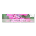 Line Drawing - Cottage Pinks Bumper Stickers