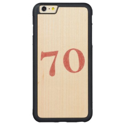 line_font_year_004_70.ai carved® maple iPhone 6 plus bumper