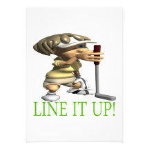 Line It Up Invitation