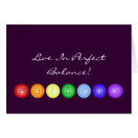Line of 7 Chakras Greeting Card