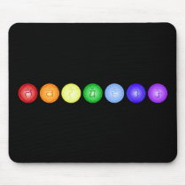 Line of 7 Chakras Mousepad