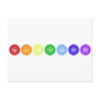 Line of 7 Chakras Post Cards