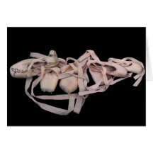Line of Ballet Shoes Greeting Card