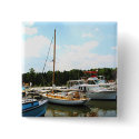 Line of Docked Boats, Tuckerton Seaport, NJ button