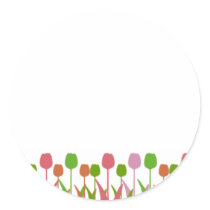 Line of Tulips Stickers by mrssocolov2 Line of Tulips Stickers